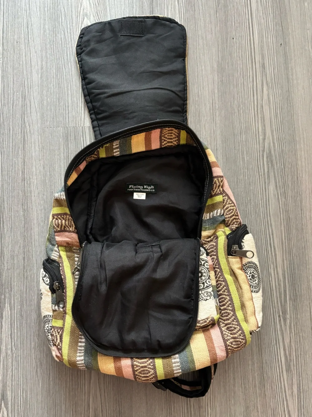 Flying High Boho Canvas Backpack